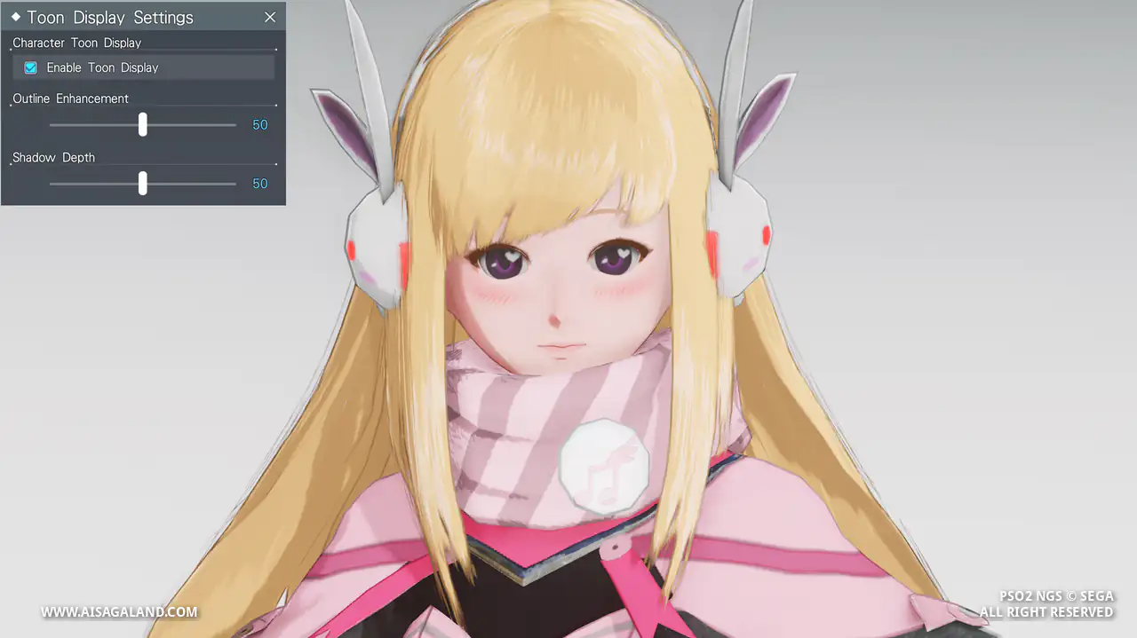 Shader character view