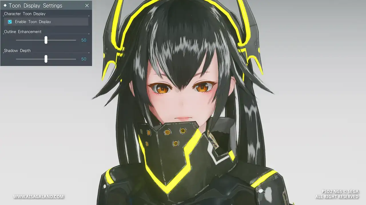 Shader character view