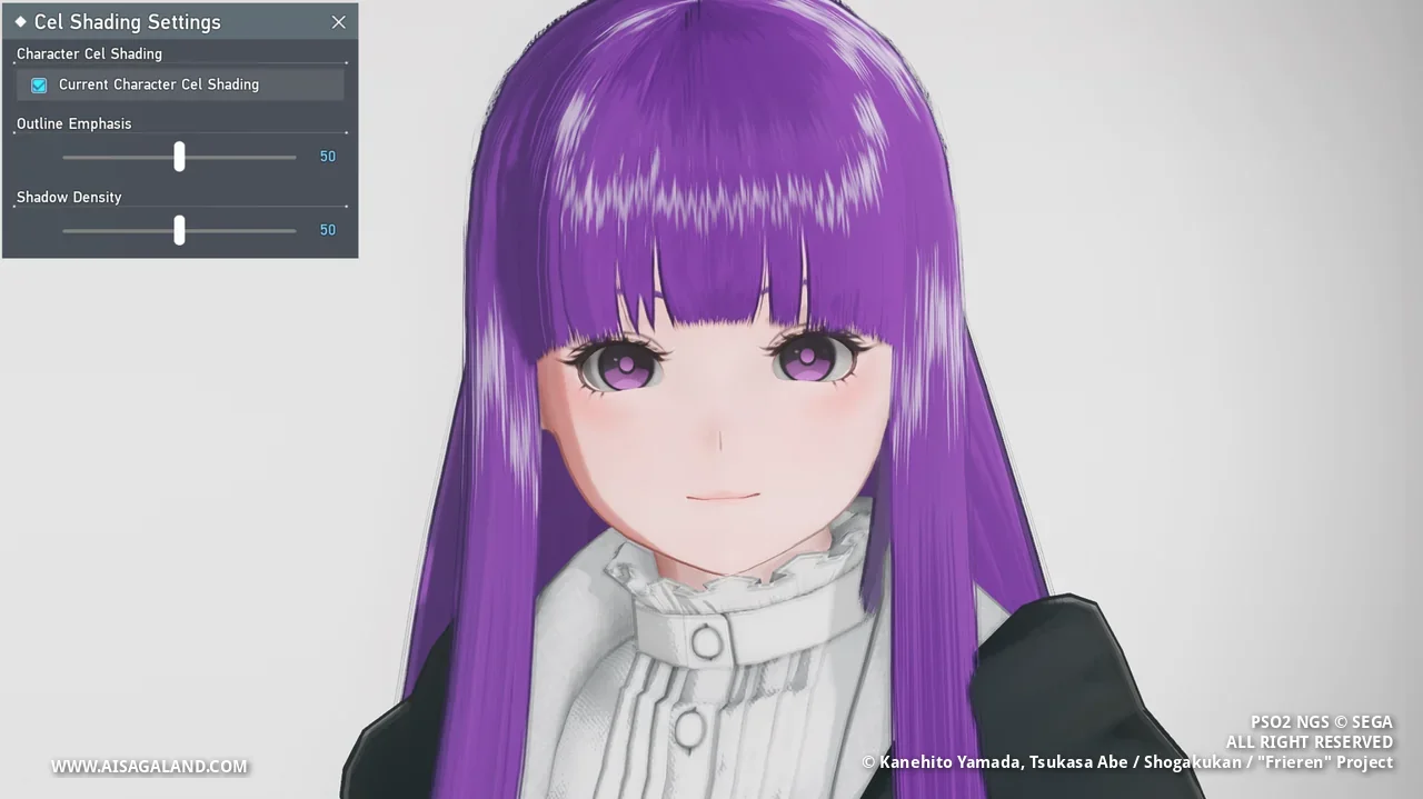Shader character view