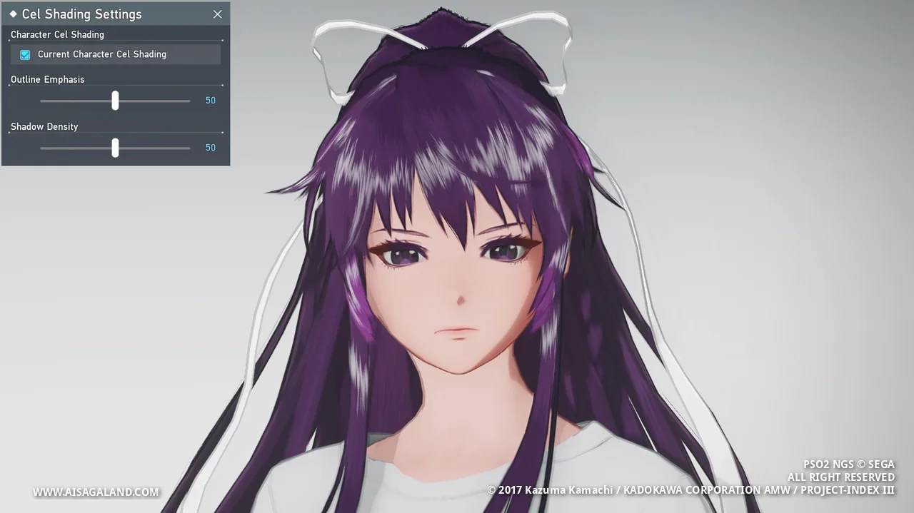 Shader character view