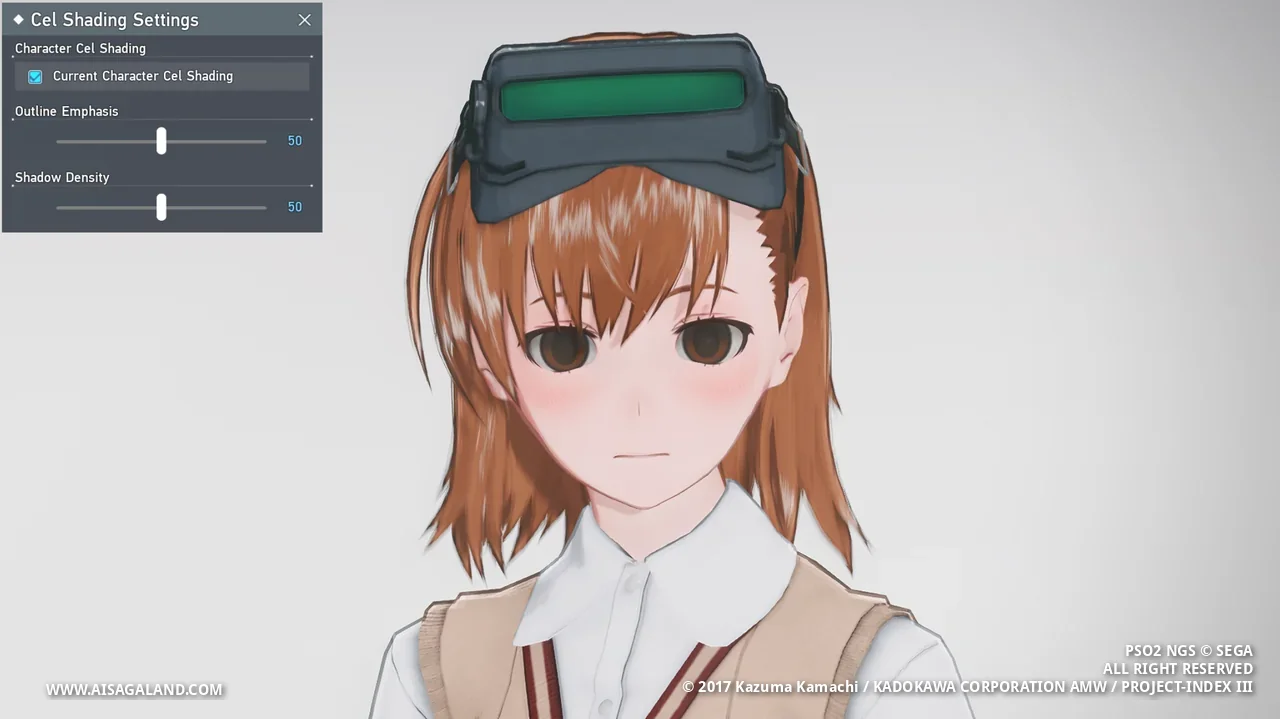 Shader character view