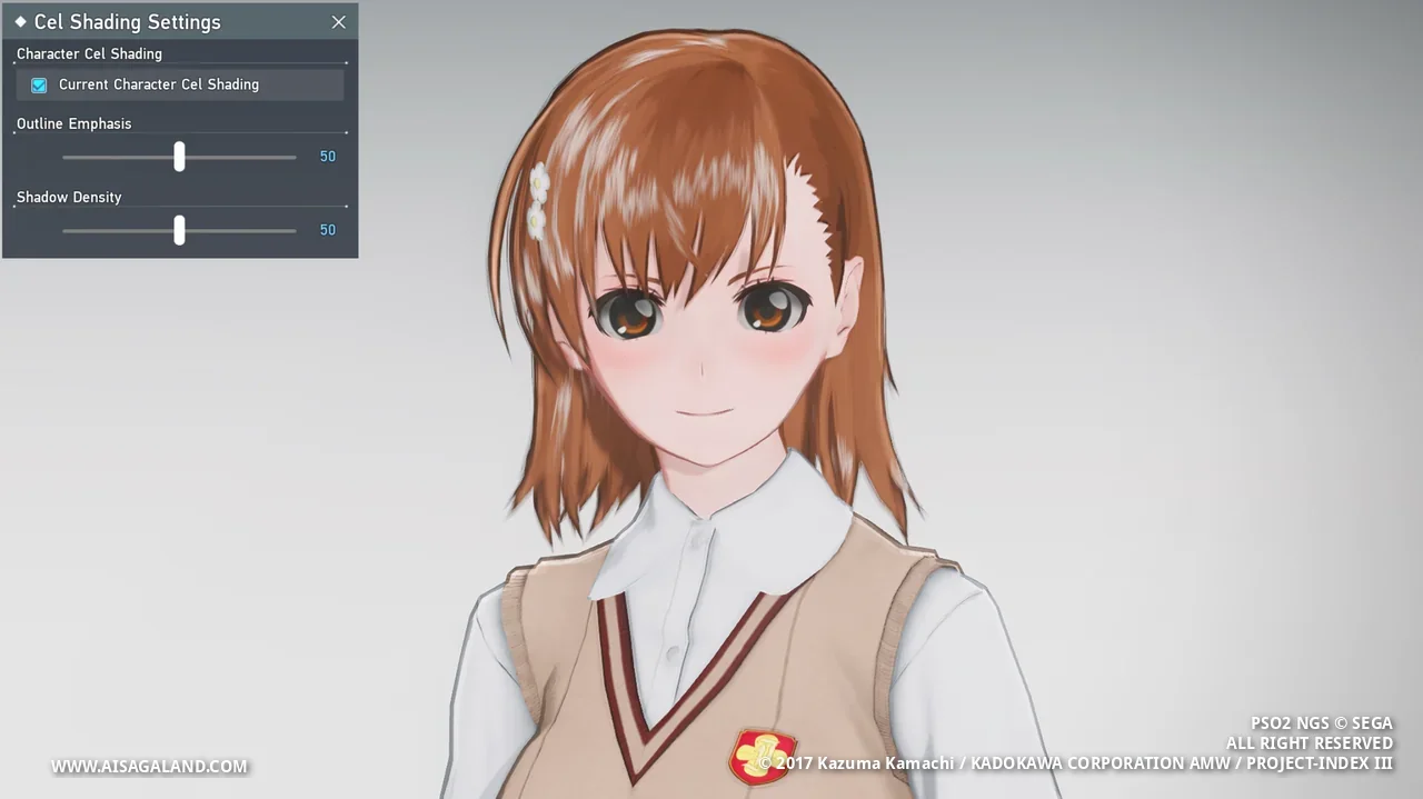 Shader character view