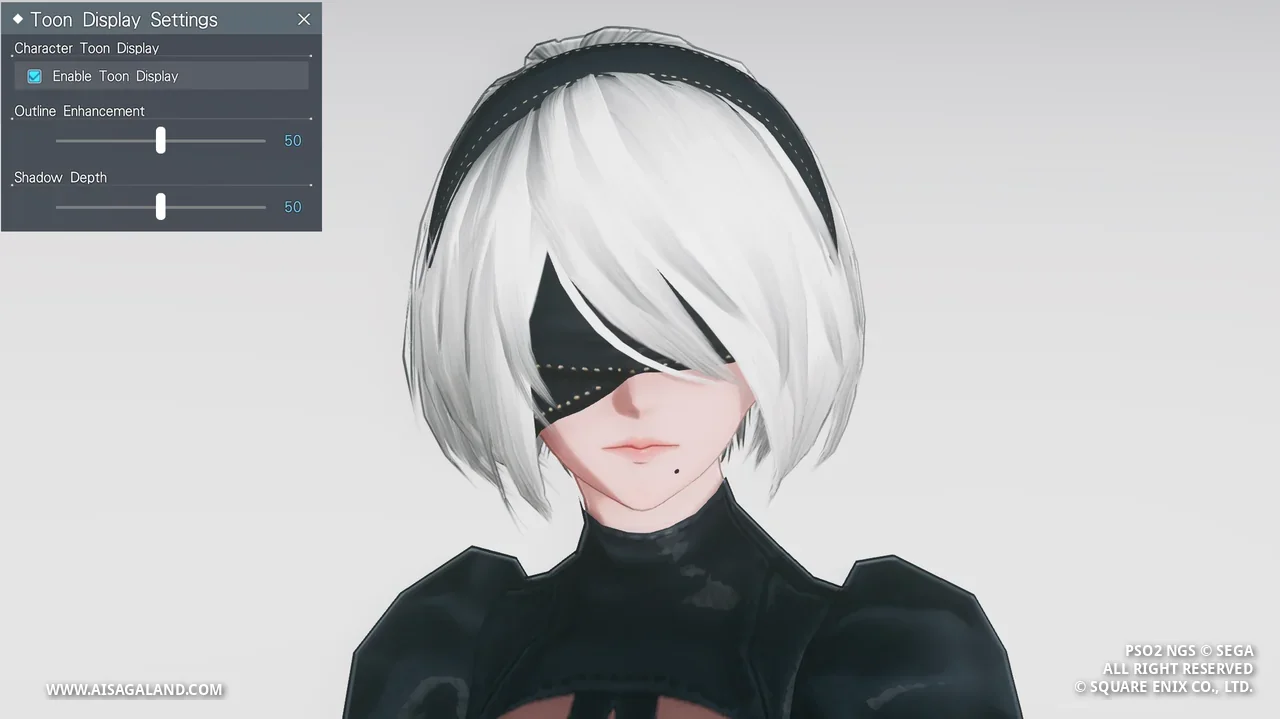 Shader character view