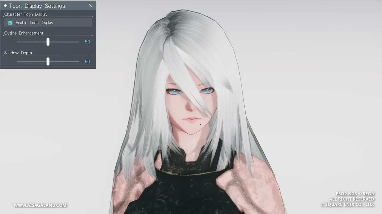 Shader character view