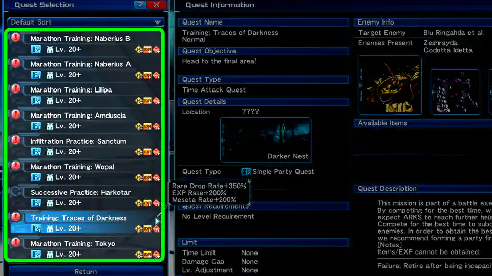 Time Attack Quest