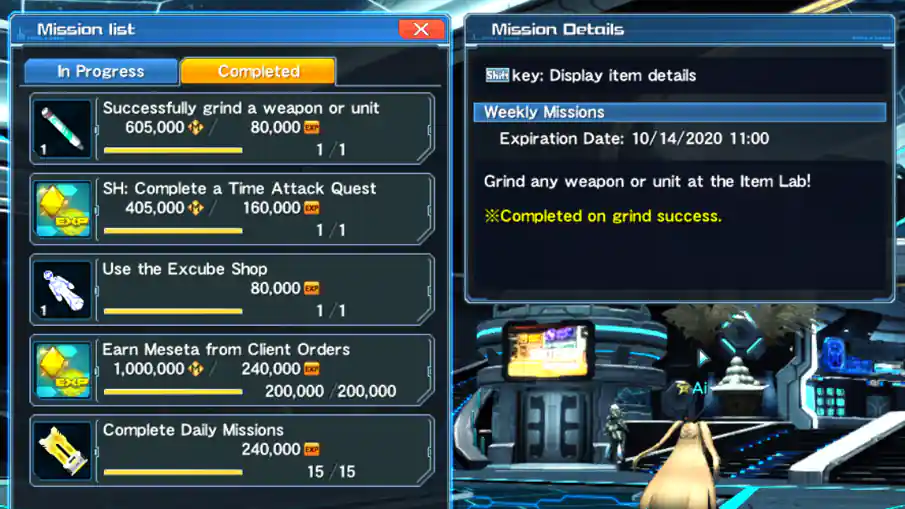 Weekly Quest Reward